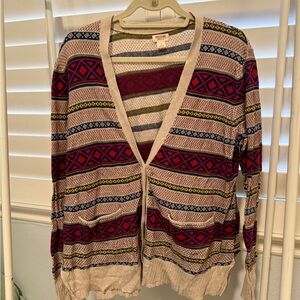 Mossimo Supply Co. Multicolor Patterned Sweater